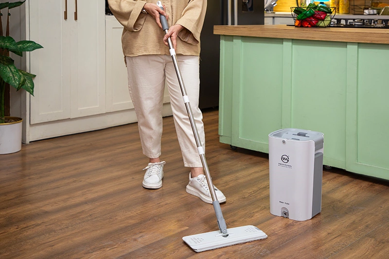 تی زمین شوی تخت سطل دار چهارگوش کد WS - 500