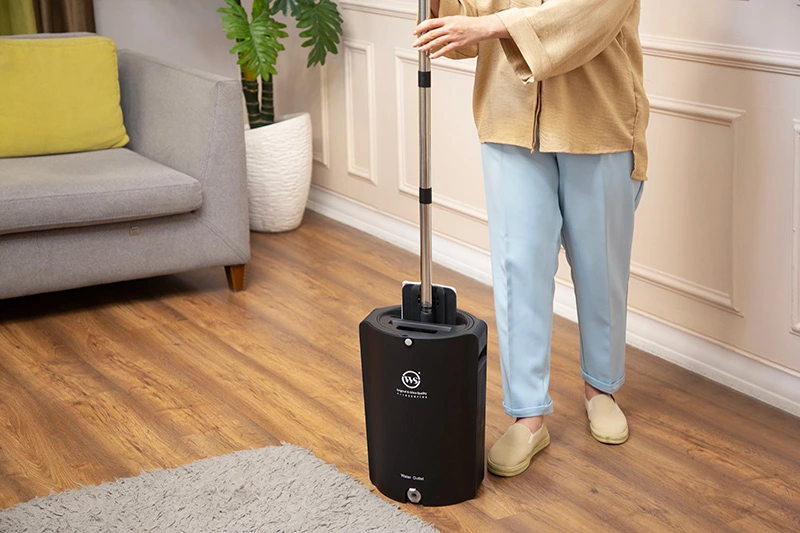 تی زمین شوی تخت سطل دار گرد کد WS - 550