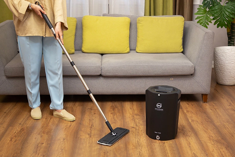 تی زمین شوی تخت سطل دار گرد کد WS - 550 - تصویر 5